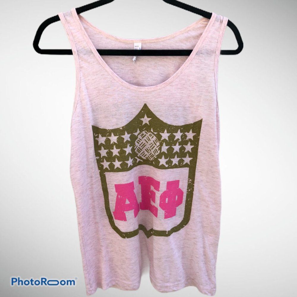 AEPhi Phight Like A Girl Tank Top Sz S 0236